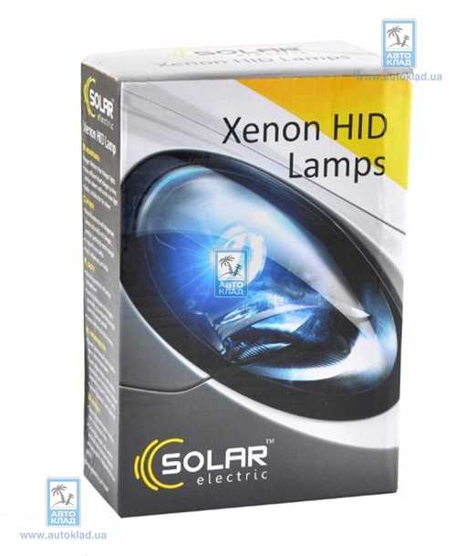Лампы ксенон H3 5000K к-т 2шт. SOLAR 1350