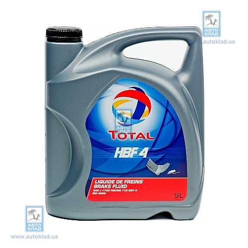 Тормозная жидкость DOT4 HBF4 5л TOTAL 150511