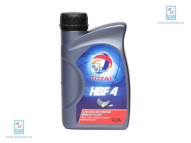 Тормозная жидкость DOT4 HBF4 500мл TOTAL 181942