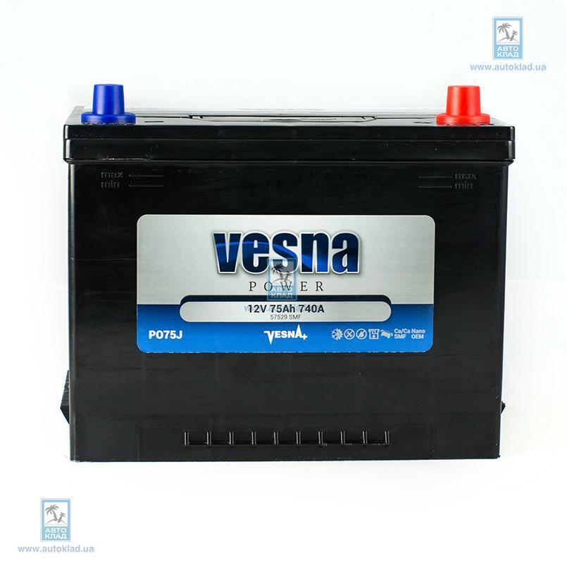 Аккумулятор 75Ач Japan Euro (0) VESNA 415875