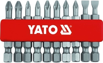 Биты крестовые 50мм 10 предметов длинных YATO YT0483